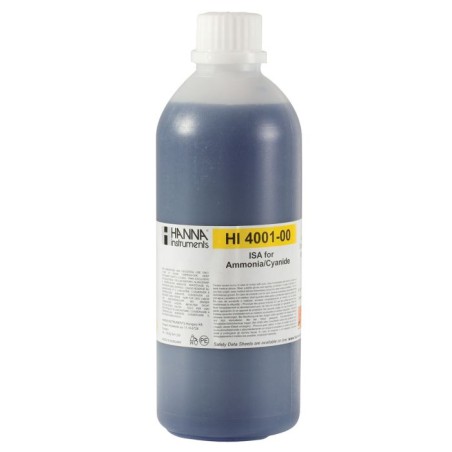 Ionic Strength Adjuster HI4001-00 | 500 mL Alkaline ISA Solution for Ammonia/Cyanide ISEs | EnvMart