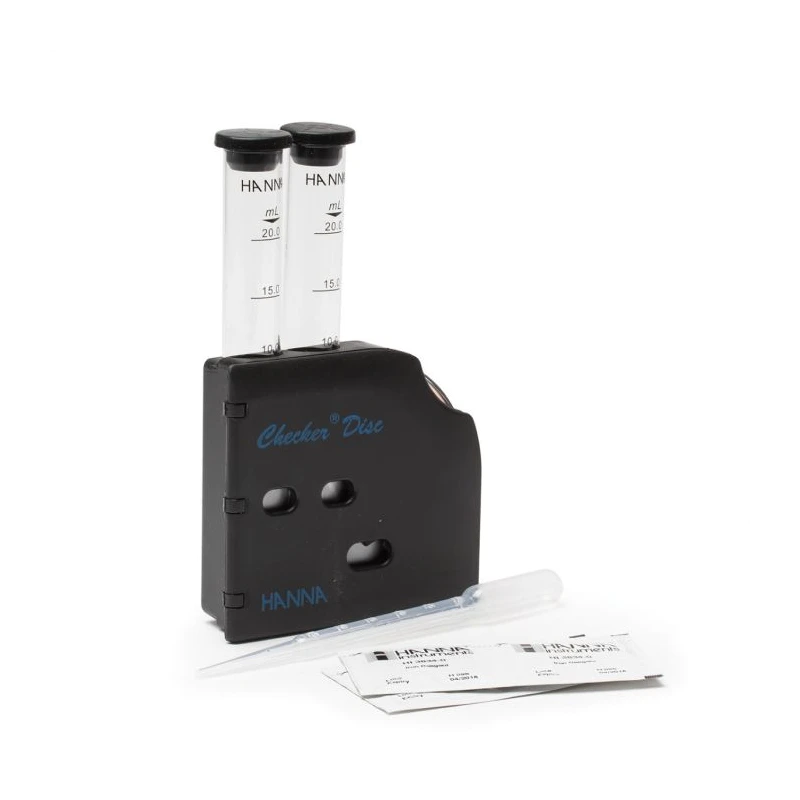 HI38039 Low Range Total Iron (Fe²⁺ & Fe³⁺) Chemical Test Kit, Checker Disc, 0.00–1.00 mg/L, 100 Tests | EnvMart