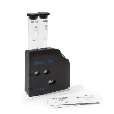HI38039 Low Range Total Iron (Fe²⁺ & Fe³⁺) Chemical Test Kit, Checker Disc, 0.00–1.00 mg/L, 100 Tests | EnvMart