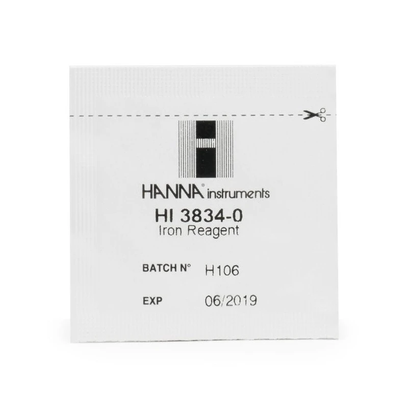 Iron (Medium Range) Test Kit Replacement Reagents HI3834-050, Phenanthroline, 50 Tests | EnvMart