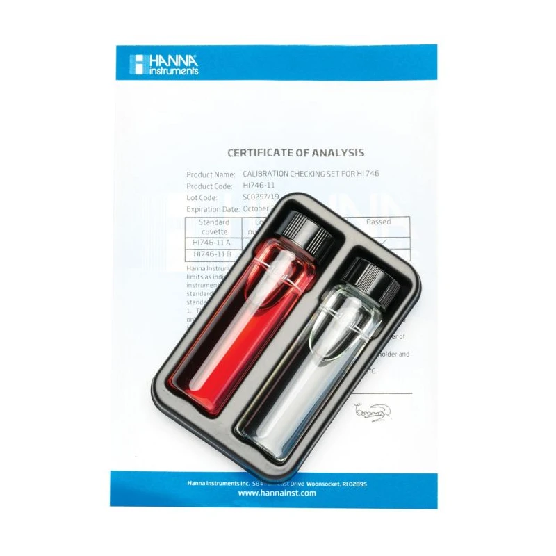 HI746-11 Iron Low-Range Checker HC Calibration Check Set, 0–999 ppb, Certificate | EnvMart