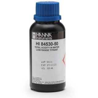 HI84530-50 Low Range Titrant Solution for Water Mini Titrator, 120mL | EnvMart