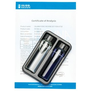 Marine Calcium Checker HC Calibration Check Set HI758-11, 400 ppm Standard, Certificate of Analysis | EnvMart