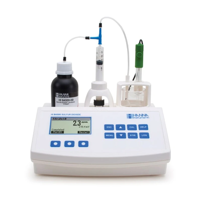 Mini Titrator for Sulfur Dioxide in Wine HI84500, Automatic, 1–400 ppm SO₂ | EnvMart