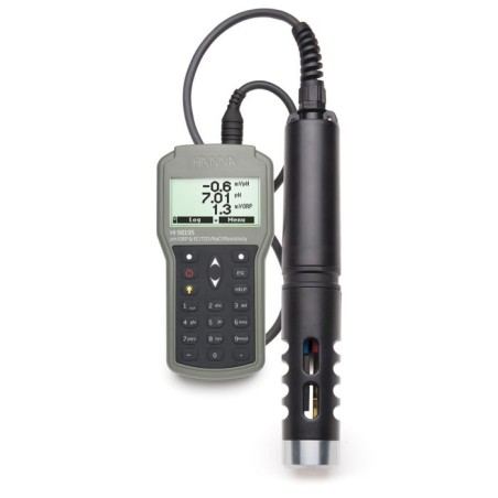 Multiparameter Waterproof Meter HI98195 | pH ORP EC Temperature Logging | EnvMart