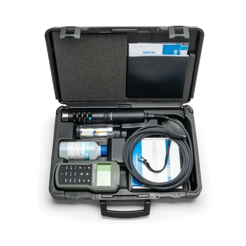 Hanna HI98195 Multiparameter pH/ORP/EC/Pressure/Temperature Meter 20m Probe | EnvMart