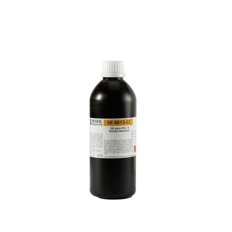 Hanna HI4013-02 100 ppm Nitrate Standard Solution 500 mL | EnvMart