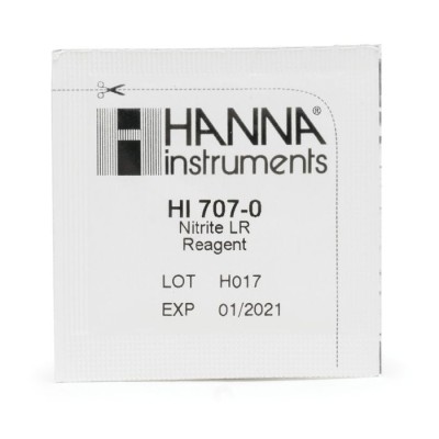 HI707-25 Nitrite Low Range Checker Reagents, 25 Packets, EPA Diazotization Method | EnvMart