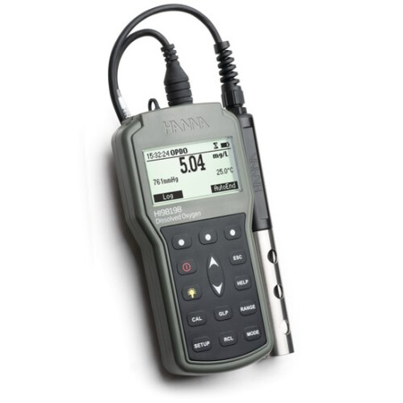 HI98198 Waterproof Optical Dissolved Oxygen Meter, 4m Cable, IP67, Portable DO Meter | EnvMart