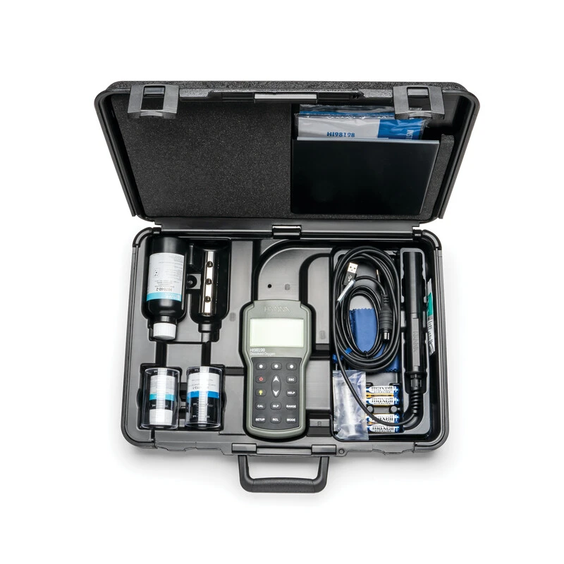 HI98198 Waterproof Optical Dissolved Oxygen Meter, 4m Cable, IP67, Portable DO Meter | EnvMart