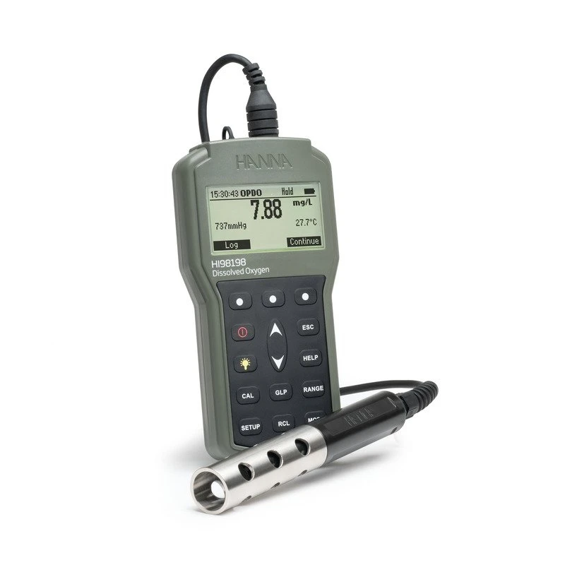 HI98198 Waterproof Optical Dissolved Oxygen Meter, 4m Cable, IP67, Portable DO Meter | EnvMart