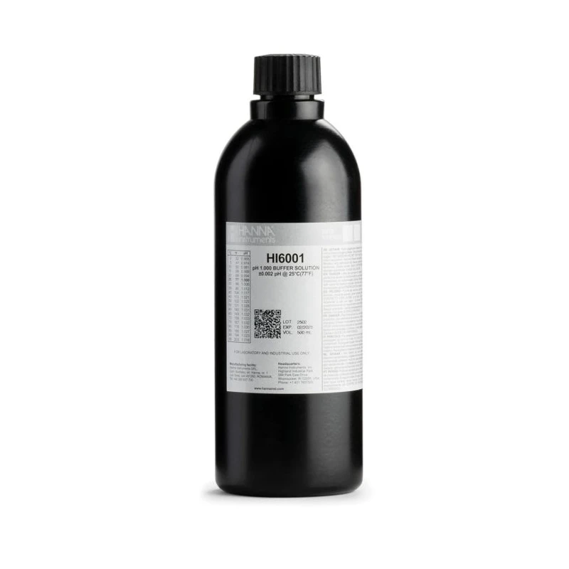 HI6001 pH 1.000 Millesimal Calibration Buffer 500 mL ±0.002 pH | EnvMart