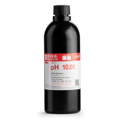 pH 10.01 Calibration Buffer HI8010L/C, Certificate of Analysis, 500 ml | EnvMart
