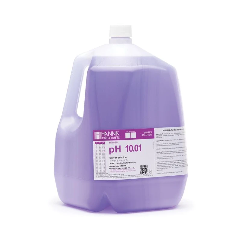 pH 10.01 Calibration Solution HI7010/1G – 1 Gallon, ±0.01 pH Accuracy, Violet Buffer | EnvMart