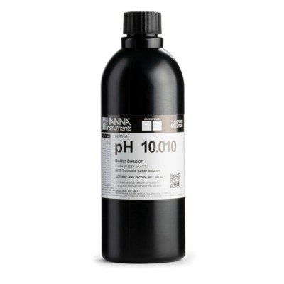 pH 10.010 Millesimal Calibration Buffer HI6010, 500 mL | NIST Traceable | Laboratory pH Calibration Solution | EnvMart