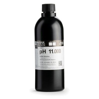 HI6011 pH 11.000 Calibration Buffer Solution, 500 mL, ±0.002 pH Accuracy | EnvMart