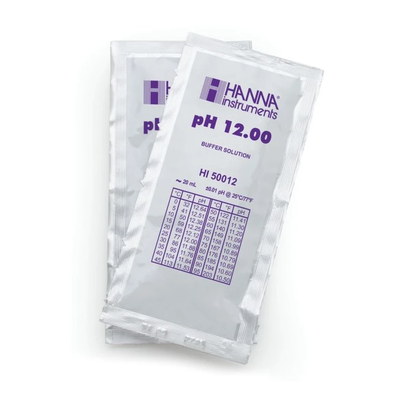 HI50012-02 Technical pH 12.00 Calibration Buffer Sachets 25 x 20 mL | EnvMart