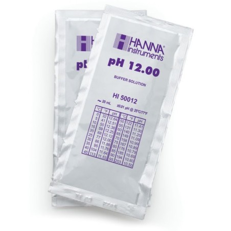 HI50012-02 Technical pH 12.00 Calibration Buffer Sachets 25 x 20 mL | EnvMart