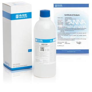 Hanna Instruments HI5124 pH 12.45 Calibration Buffer 500 mL, NIST Traceable | EnvMart