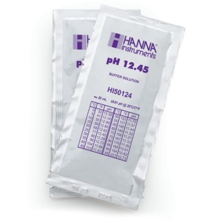 Technical pH 12.45 Calibration Buffer Sachets HI50124-02, 25 x 20 mL | EnvMart