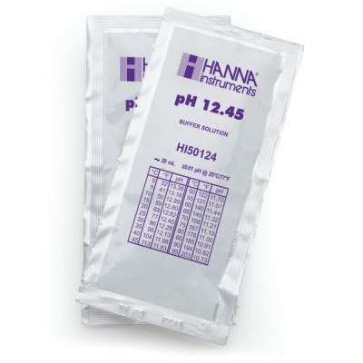 Technical pH 12.45 Calibration Buffer Sachets HI50124-02, 25 x 20 mL | EnvMart