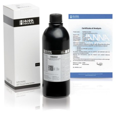 Hanna HI6002 pH 2.000 Millesimal Calibration Buffer 500 mL ±0.002 pH | EnvMart