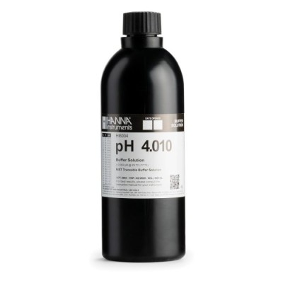 Hanna Instruments HI6004 pH 4.010 Calibration Buffer Solution 500 mL ±0.002 pH | EnvMart