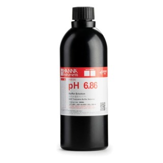 Hanna HI8006L pH 6.86 @ 25°C Calibration Buffer Solution, 500 mL | EnvMart