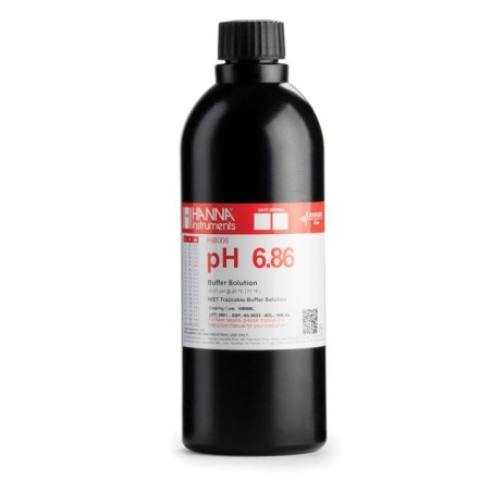 pH 6.86 Calibration Buffer Solution HI8006L/C, 500 mL, Certificate of Analysis | EnvMart