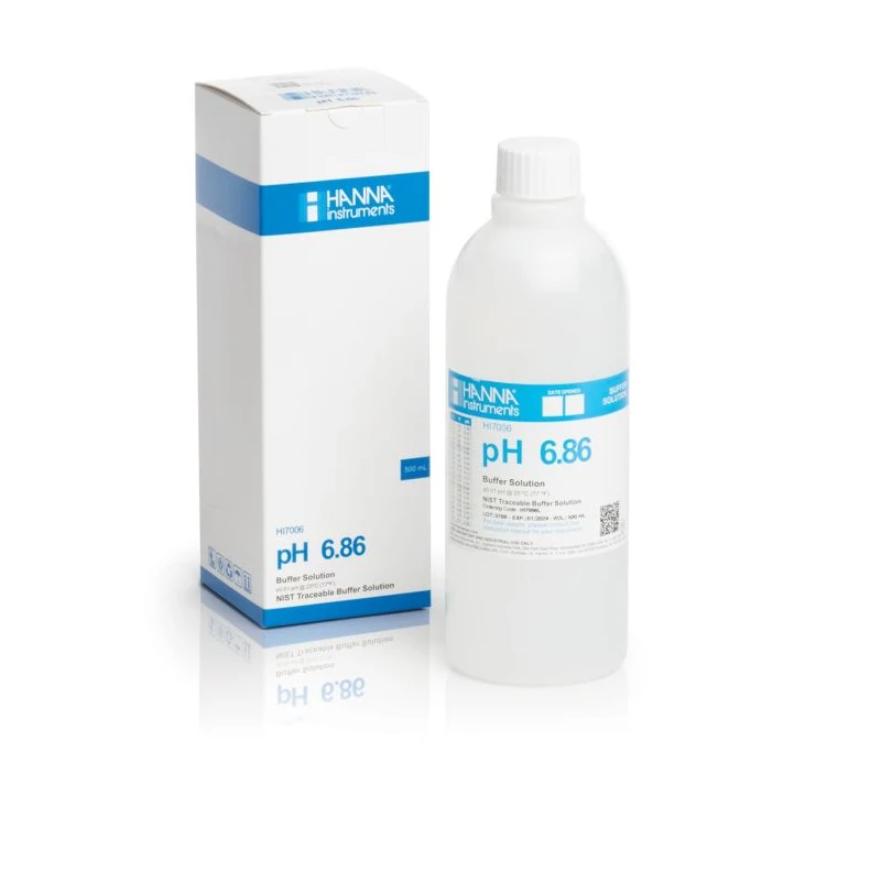 pH 6.86 Calibration Solution HI7006/1L, ±0.01 pH Accuracy, 1 L Bottle | EnvMart