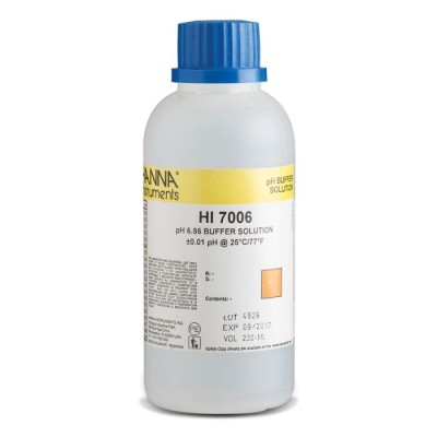 pH 6.86 Calibration Solution HI7006M, 230 mL, ±0.01 pH Accuracy Buffer | EnvMart
