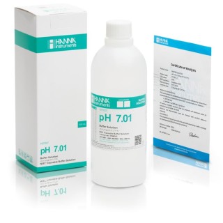 Hanna HI7007L/C pH 7.01 Calibration Buffer Solution 500 mL | Certificate of Analysis | EnvMart