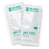 Hanna pH 7.01 Calibration Buffer (25 x 20 mL) Sachets with certificate of analysis - HI70007C