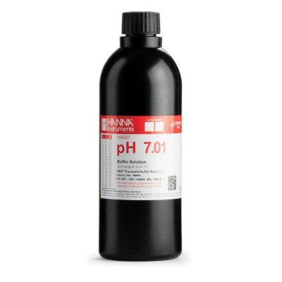 Hanna Instruments HI8007L/C pH 7.01 Calibration Buffer Solution 500 mL | EnvMart