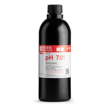 Hanna Instruments HI8007L/C pH 7.01 Calibration Buffer Solution 500 mL | EnvMart