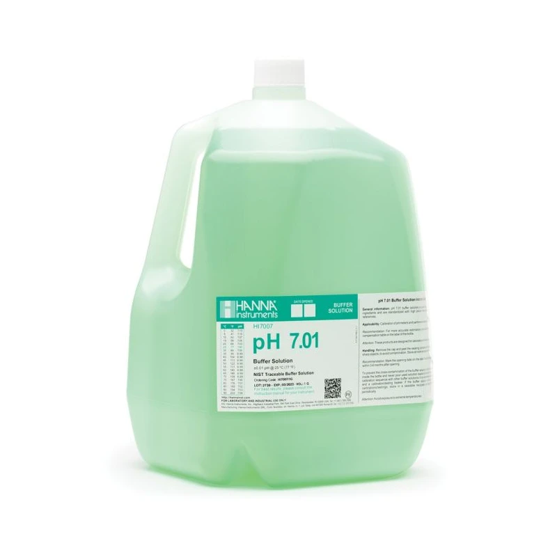 Hanna HI7007/1G pH 7.01 Calibration Solution 1 Gallon | Lab Buffer | EnvMart