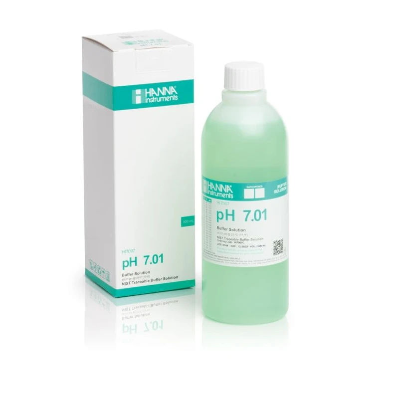 Hanna HI7007C pH 7.01 Calibration Buffer 500 mL | Lab Standard Buffer Solution | EnvMart