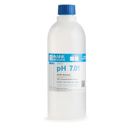 Hanna HI5007-01 pH 7.01 Technical Calibration Buffer 500 mL Solution | EnvMart