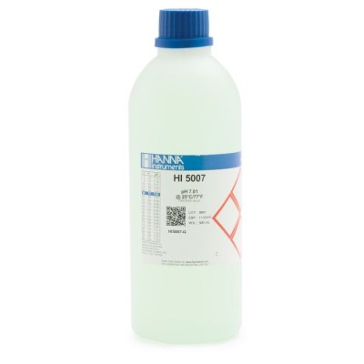 Hanna HI5007-G pH 7.01 Calibration Buffer Solution 500 mL, NIST Traceable, Accurate | EnvMart