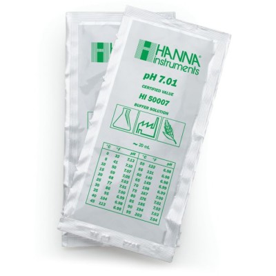 HI50007-02 pH 7.01 Technical Calibration Buffer Sachets 25 x 20mL ±0.01 pH Accuracy | EnvMart