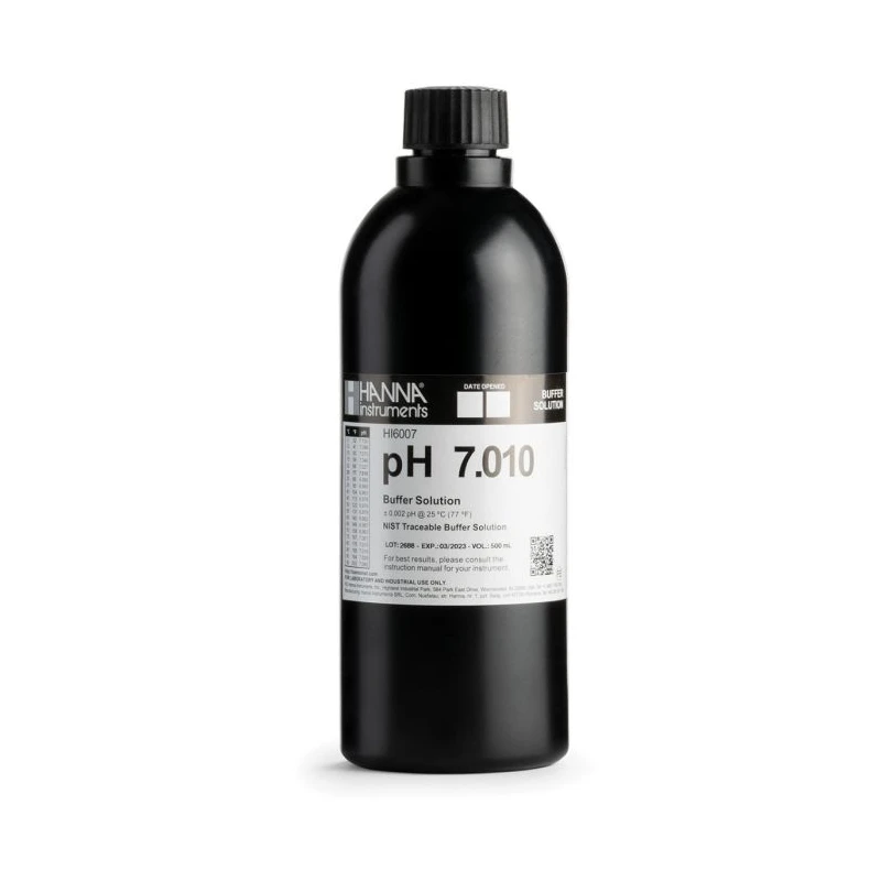 Hanna Instruments HI6007 pH 7.010 Millesimal Calibration Buffer Solution 500 mL | EnvMart