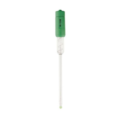 Glass Body pH Electrode for Vials & Tubes HI1330B | Laboratory, Refillable, BNC | EnvMart