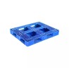 Nestable Plastic Pallet 1000kg Capacity, 1200x1000x150 mm, Injection Moulded, Blue, Model SIM 121015 PDD MW
