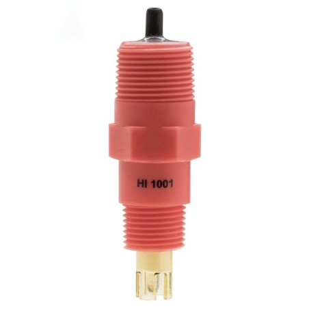HI1001 Industrial pH Electrode, PVDF, Process Control Probe, BNC, 3m Cable | EnvMart