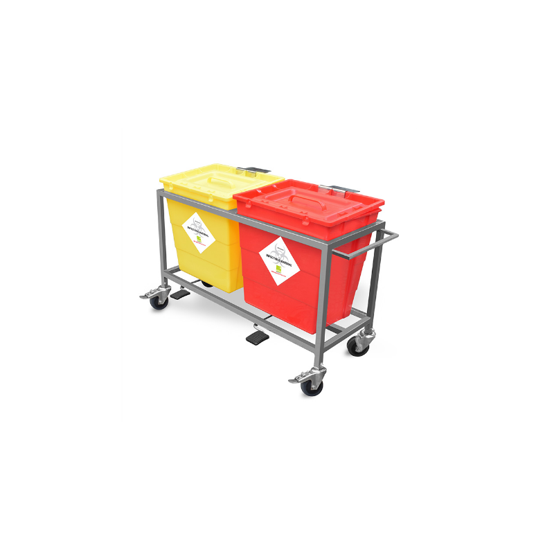 pack-of-2-waste-segregation-trolley-with-plastic-bin-30-ltr