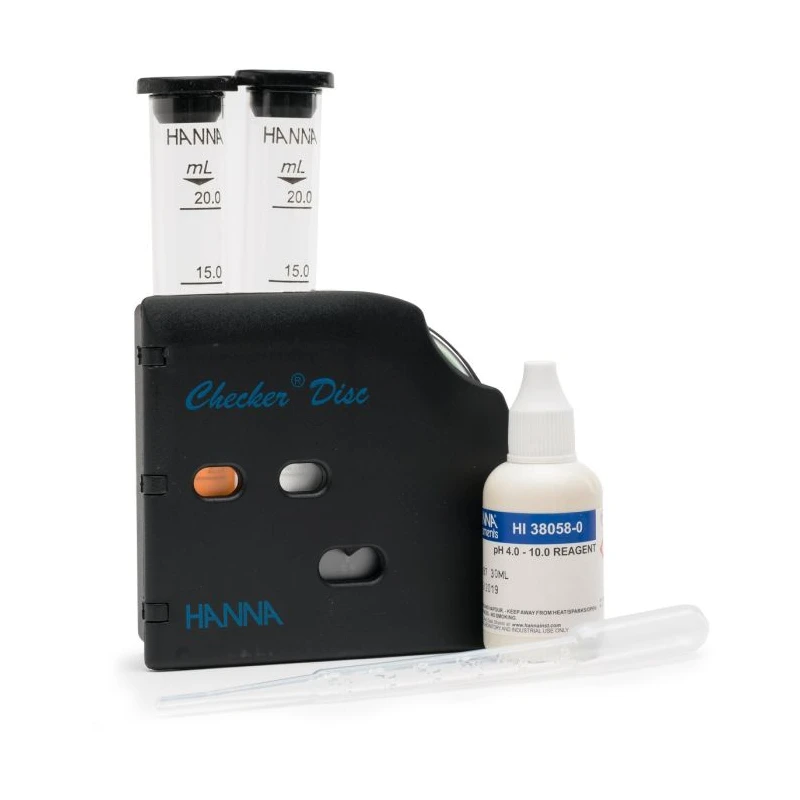 HI38058 pH Test Kit Colorimetric Checker Disc 300 Tests (4.0–10.0 pH) | EnvMart