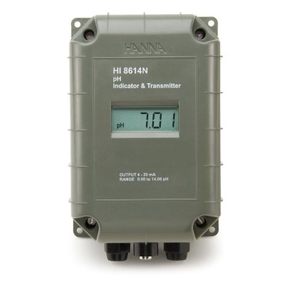 HI8614LN pH Transmitter with 4-20 mA Output, LCD, IP65 Water-Resistant | EnvMart