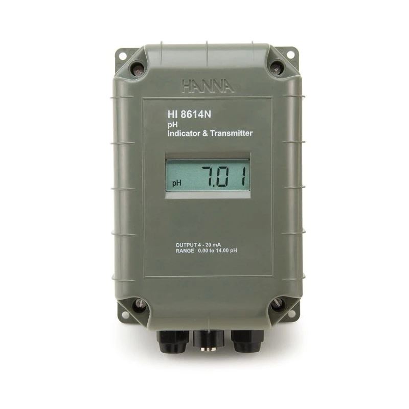HI8614LN pH Transmitter with 4-20 mA Output, LCD, IP65 Water-Resistant | EnvMart