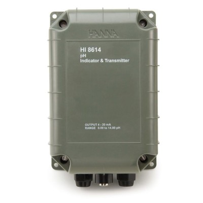 HI8614N pH Transmitter, 4-20 mA Galvanic Output, Water-Resistant, IP65 | EnvMart