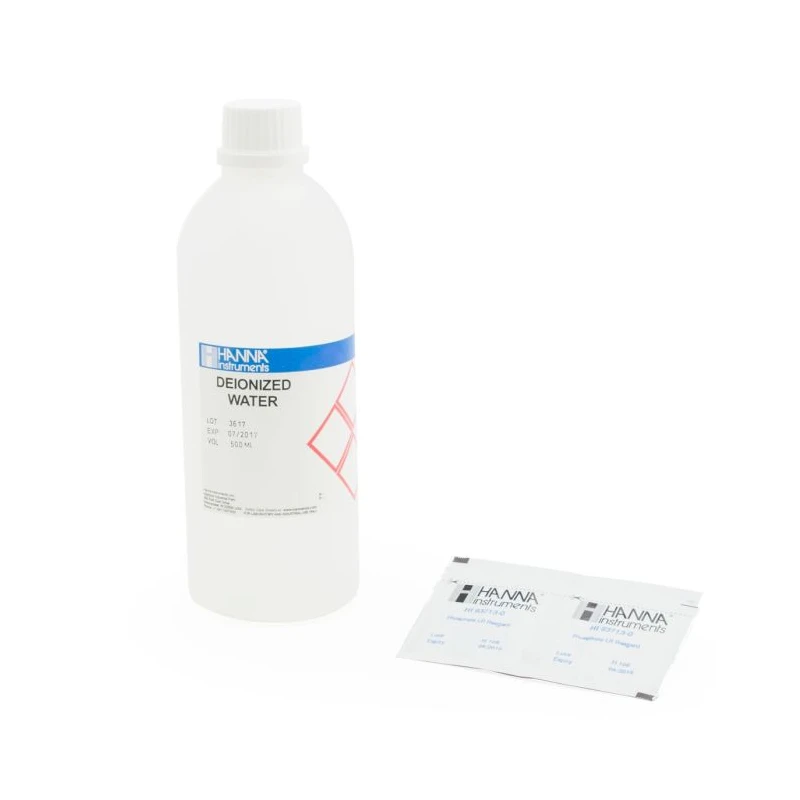 HI38061-100 Phosphate Test Kit Replacement Reagents, 100 Tests, Ascorbic Acid Method | EnvMart